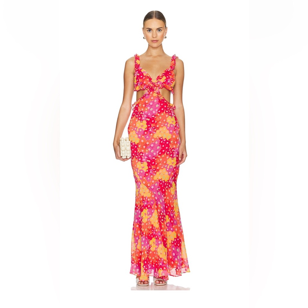 Yaura enitan dress in bubblegum